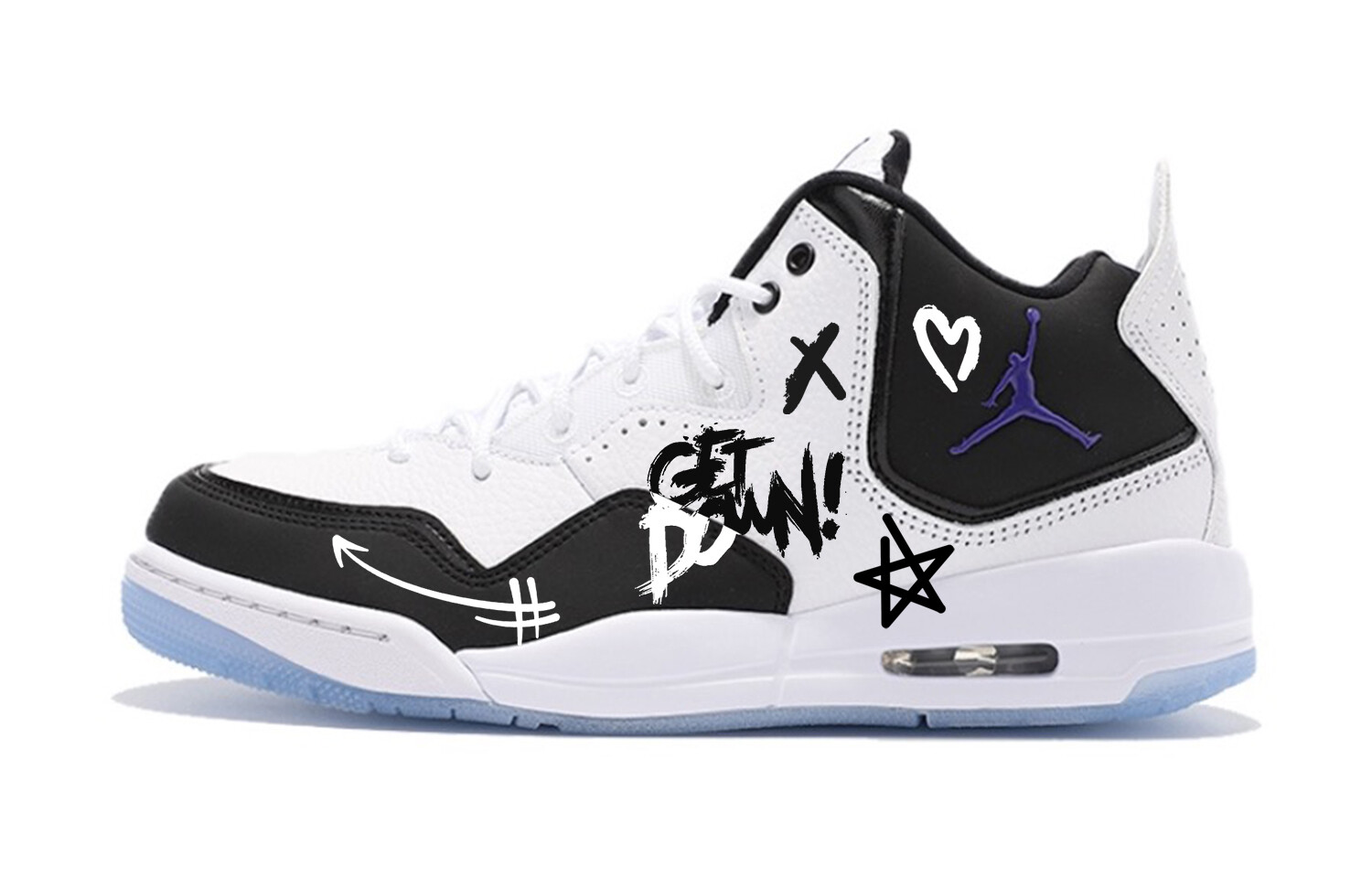 

Баскетбольные кроссовки Courtside 23 Vintage Men Low-Go Black/White Jordan