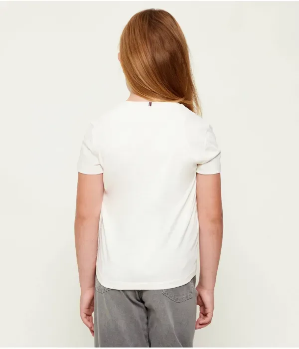 Футболка regular fit Tommy Hilfiger, экрю — фото 3
