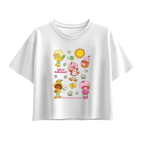 

Футболка Boxy для девочек 7-16 лет Strawberry Shortcake Life is Delicious Licensed Character, White