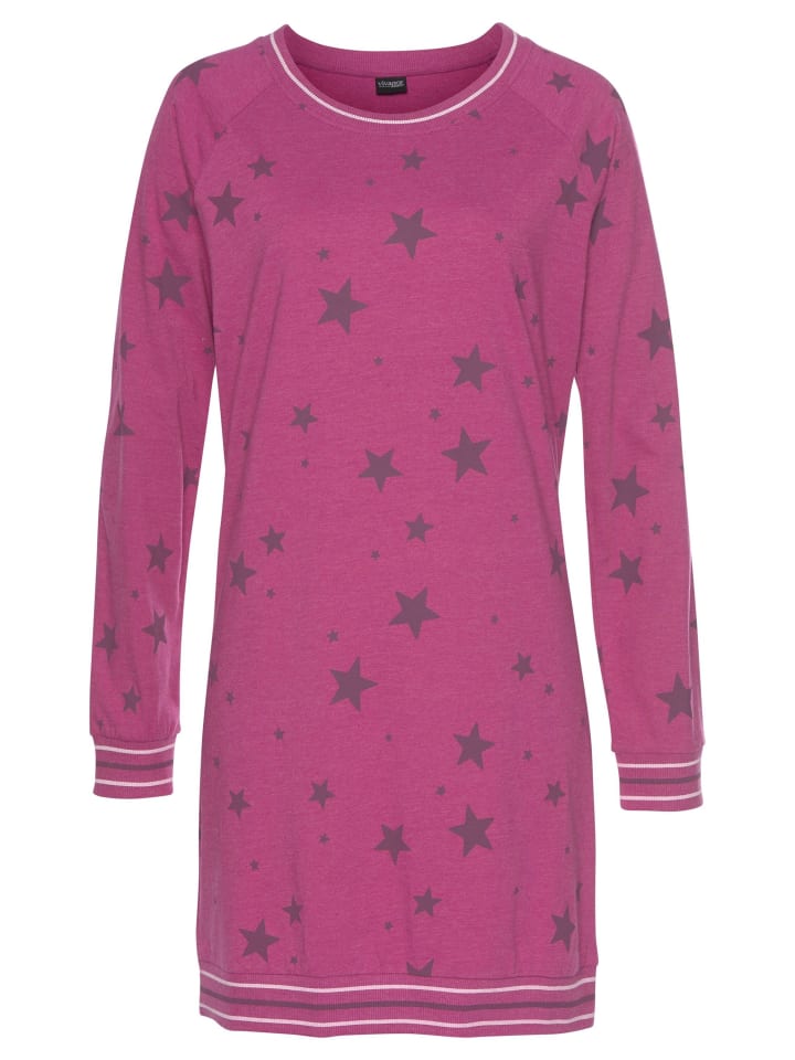 

VIVANCE DREAMS Ночная рубашка с бордовым узором