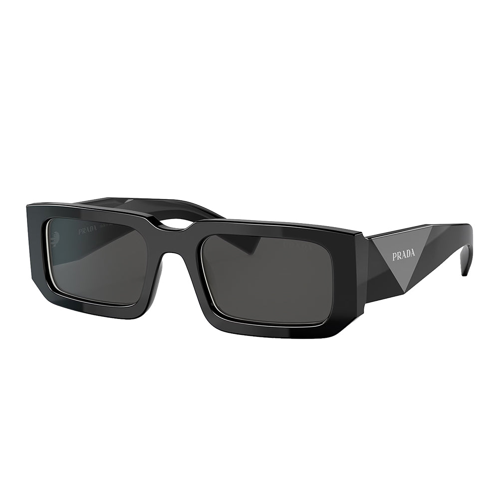 

Prada PR 06YS 09Q5S0 53 мм унисекс прямоугольные солнцезащитные очки, черный/белый