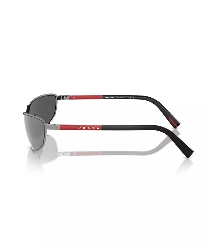Мужские солнцезащитные очки, PS 55ZS PRADA LINEA ROSSA, серебро — фото 3