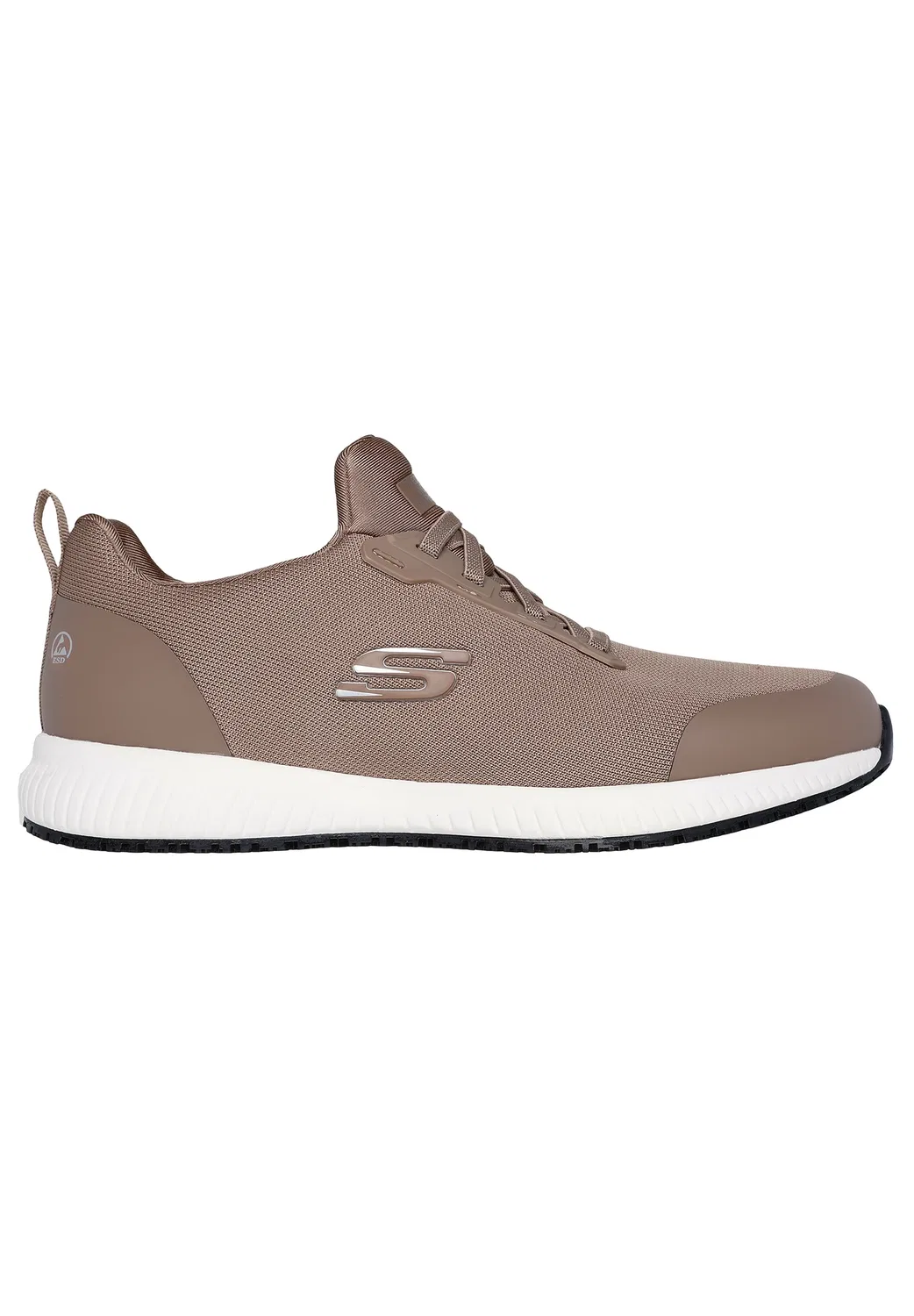 Сникерсы низкие с памятью формы Skechers, коричневый — фото 3
