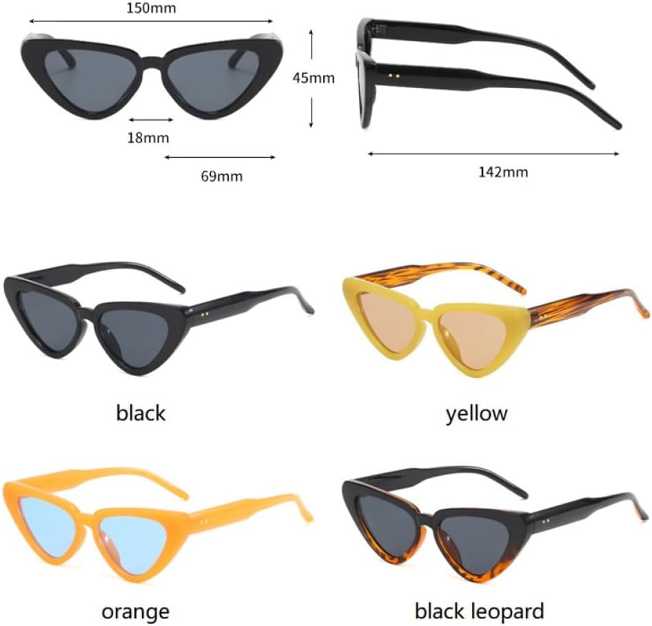 

Маленькие солнцезащитные очки «кошачий глаз» для мужчин и женщин, конфетные цвета, дорожные очки, винтажный ретро-стиль, защита от ультрафиолета UV400 MTZJH, Black Pink