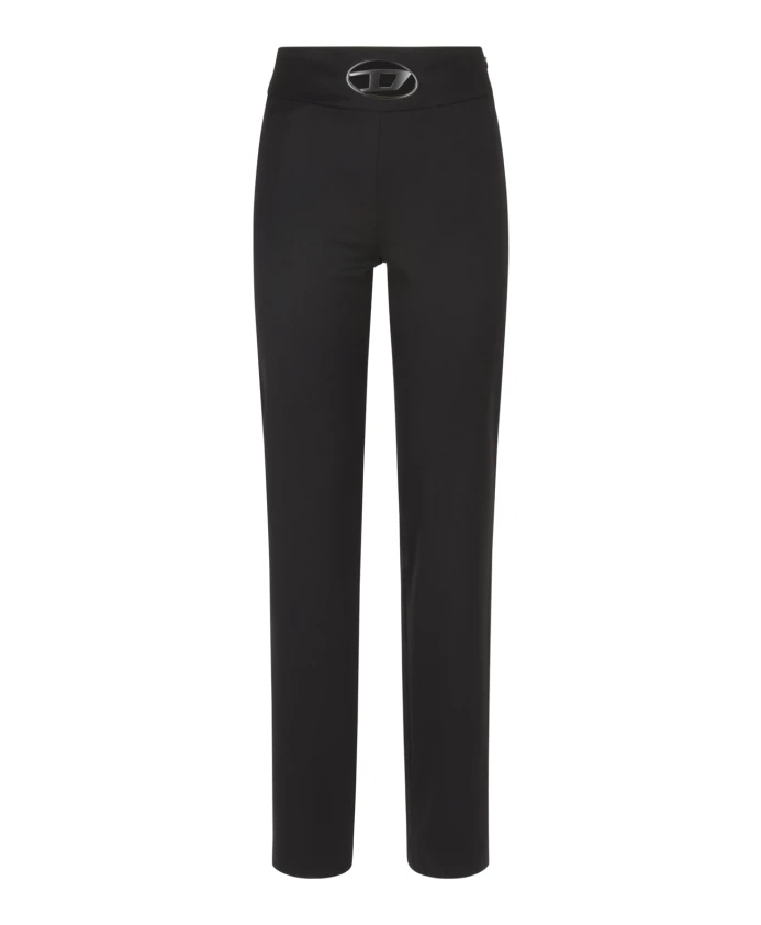 

Стильные брюки с перьевой отделкой Diesel, черный