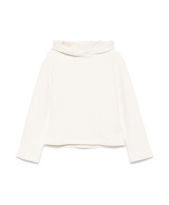 

Белый пуловер с вышитым логотипом. Max Mara, белый