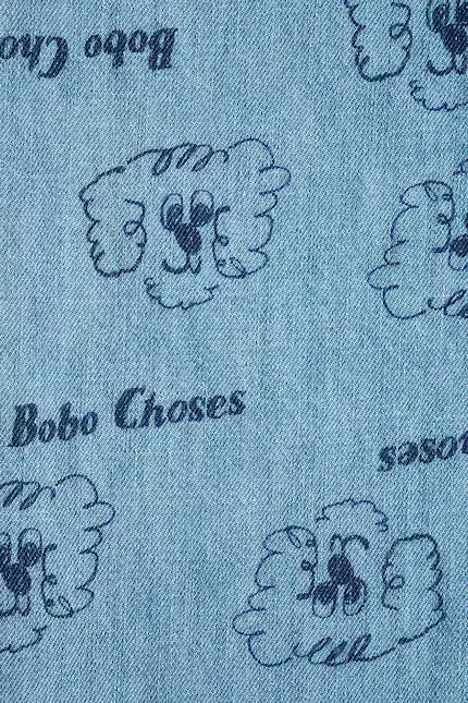 Джинсы прямого кроя с завышенной талией Pickles The Dog Bobo Choses, синий — фото 3