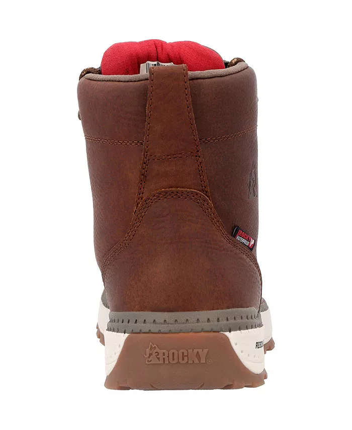Мужские рабочие ботинки Rebound Wedge с водонепроницаемым композитным мыском Rocky, коричневый — фото 3