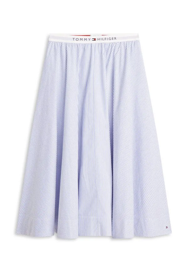 Юбка-Трапеция с логотипом на поясе Tommy Hilfiger, Misty Lazuli Blue — фото 4