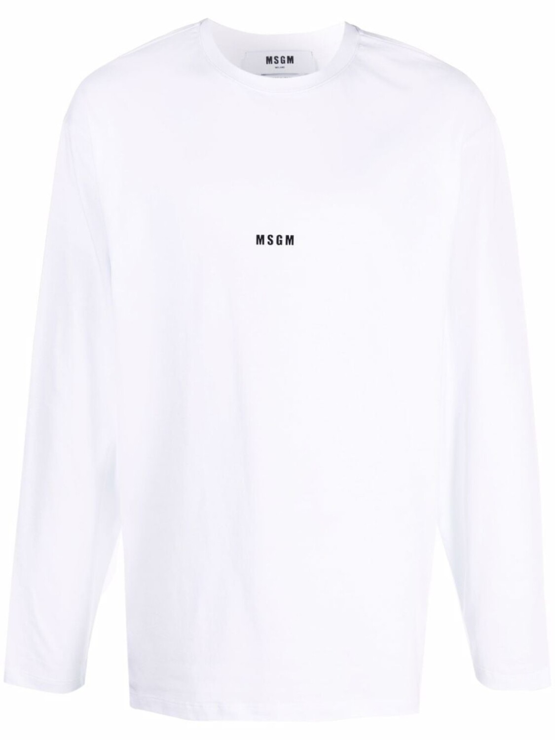 

MSGM футболка с длинными рукавами и логотипом, белый