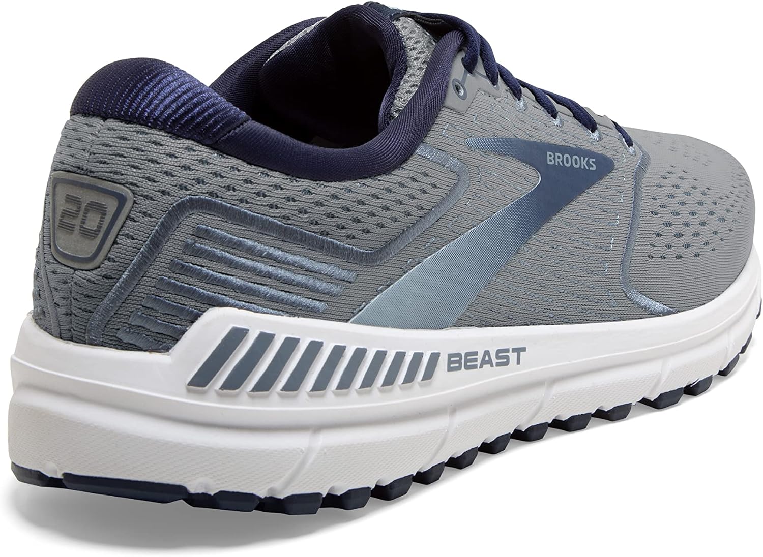 Мужские беговые кроссовки Brooks Beast '20 с поддержкой, синий/серый — фото 4