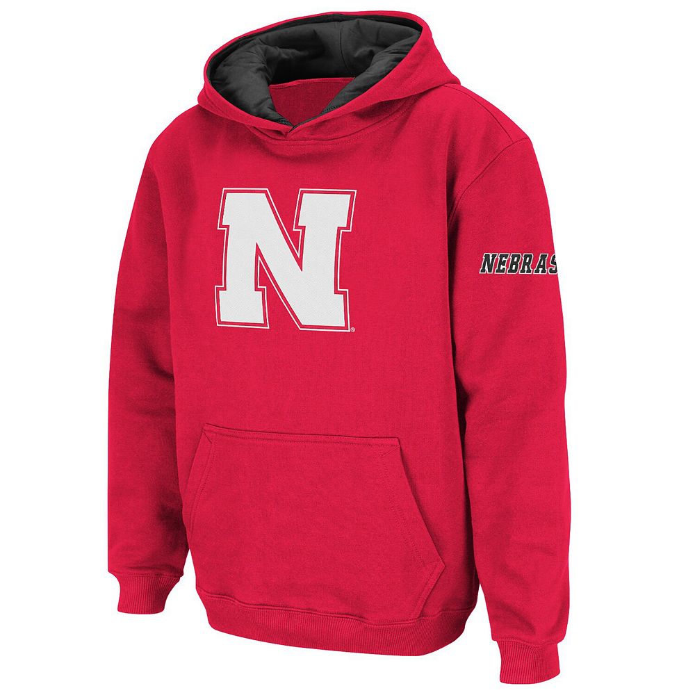 

Пуловер с капюшоном и большим логотипом Youth Stadium Athletic Scarlet Nebraska Huskers Colosseum, цвет Neb Red