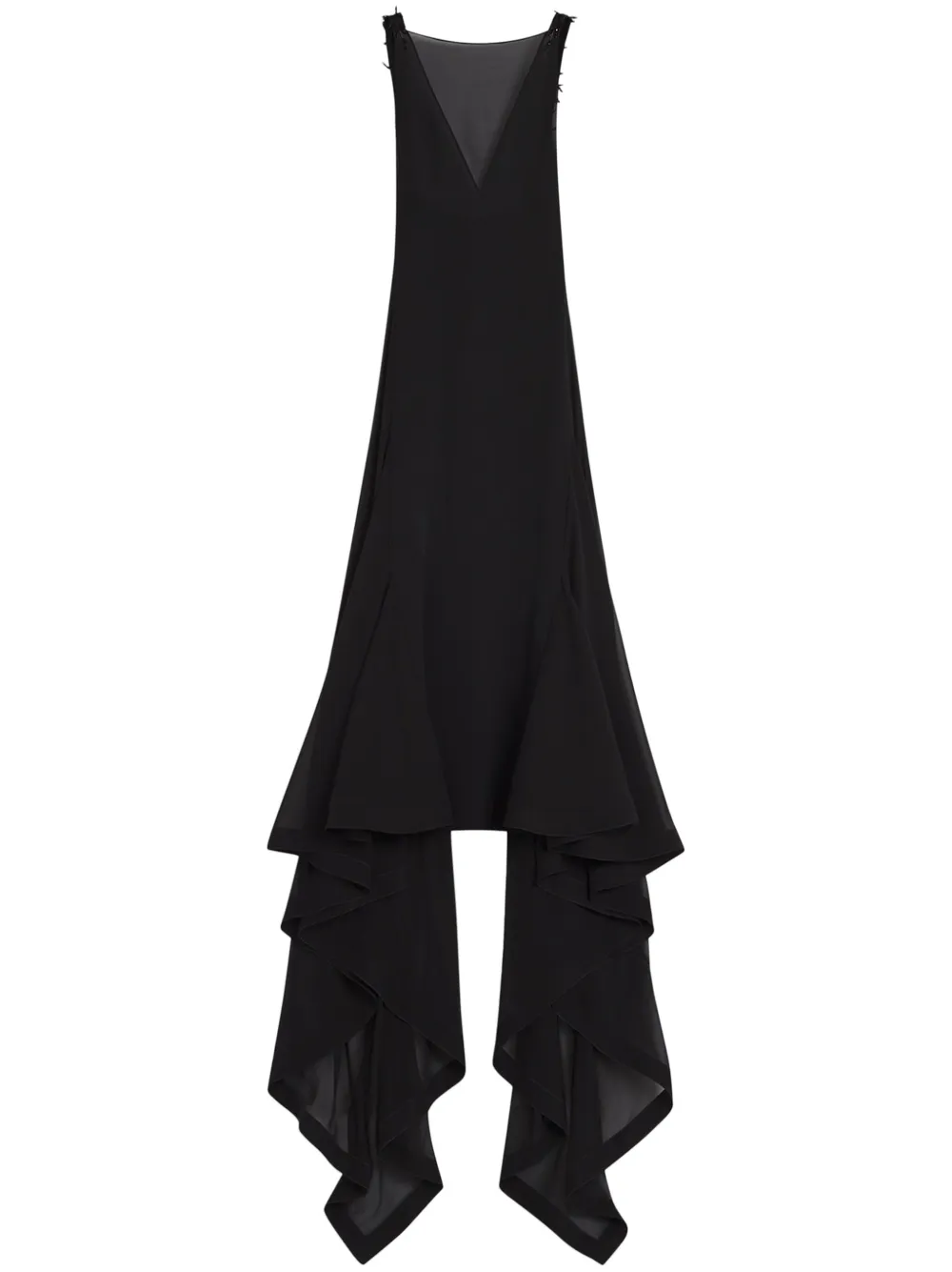 

Платье макси Lanvin, черный