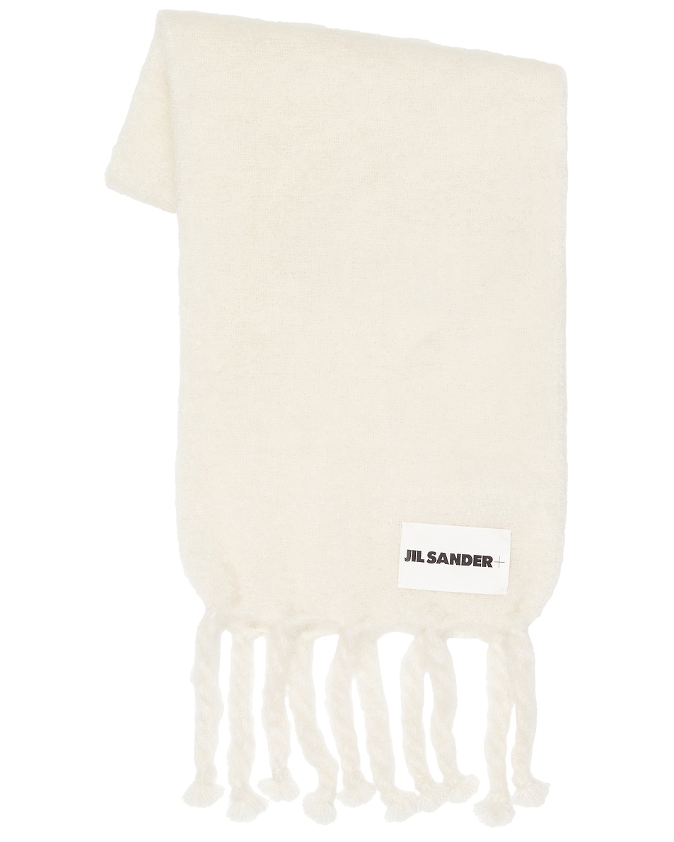 

Шарф Logo Plain Jil Sander, White