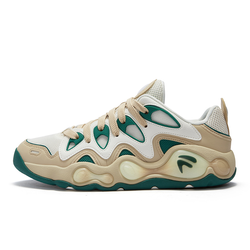

FILA FUSION Кроссовки баскетбольные низкие мужские белые коричневые Snow/Wheat Brown