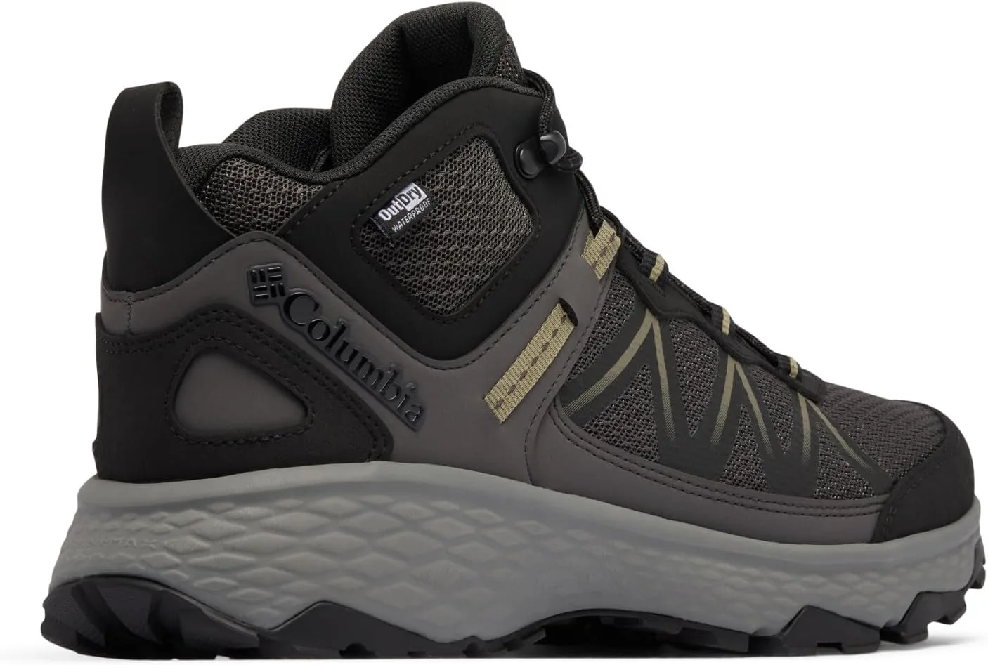 Мужские походные ботинки Columbia Peakfreak Rush Mid Outdry, темно-серый/зеленый — фото 3