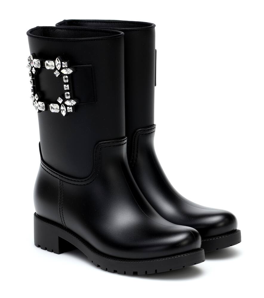Сапоги резиновые Tempête Viv' Strass Roger Vivier