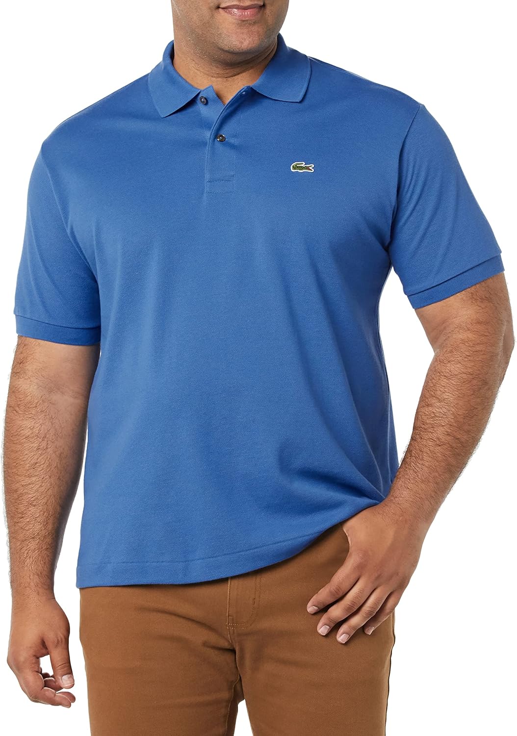 

Lacoste мужская классическая поло с коротким рукавом из пике, Vaporous Blue, Синий, Lacoste мужская классическая поло с коротким рукавом из пике, Vaporous Blue