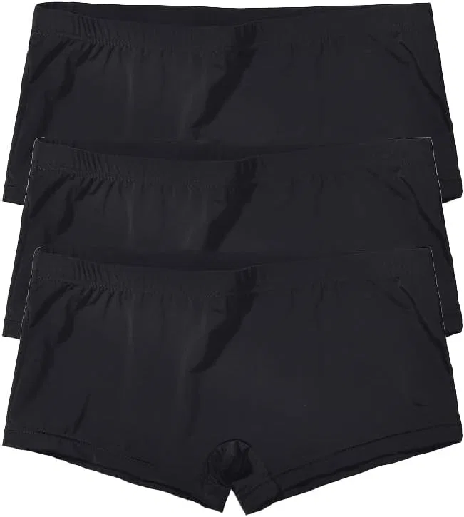 Боксеры, шелк, Black -Pc3