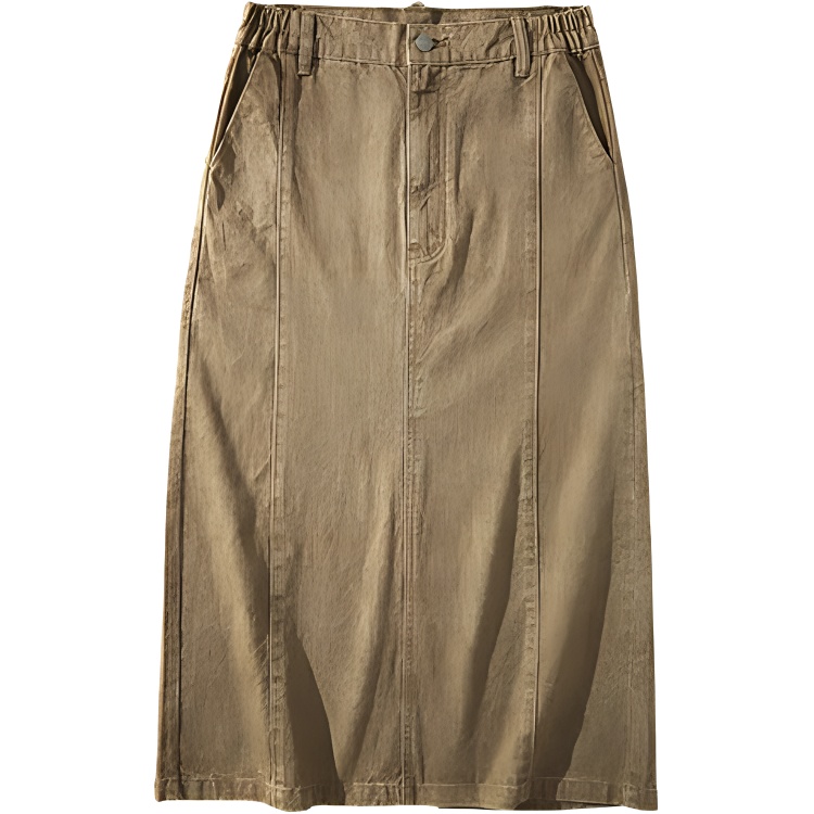 

Повседневная длинная юбка женская NOTHOMME, хаки