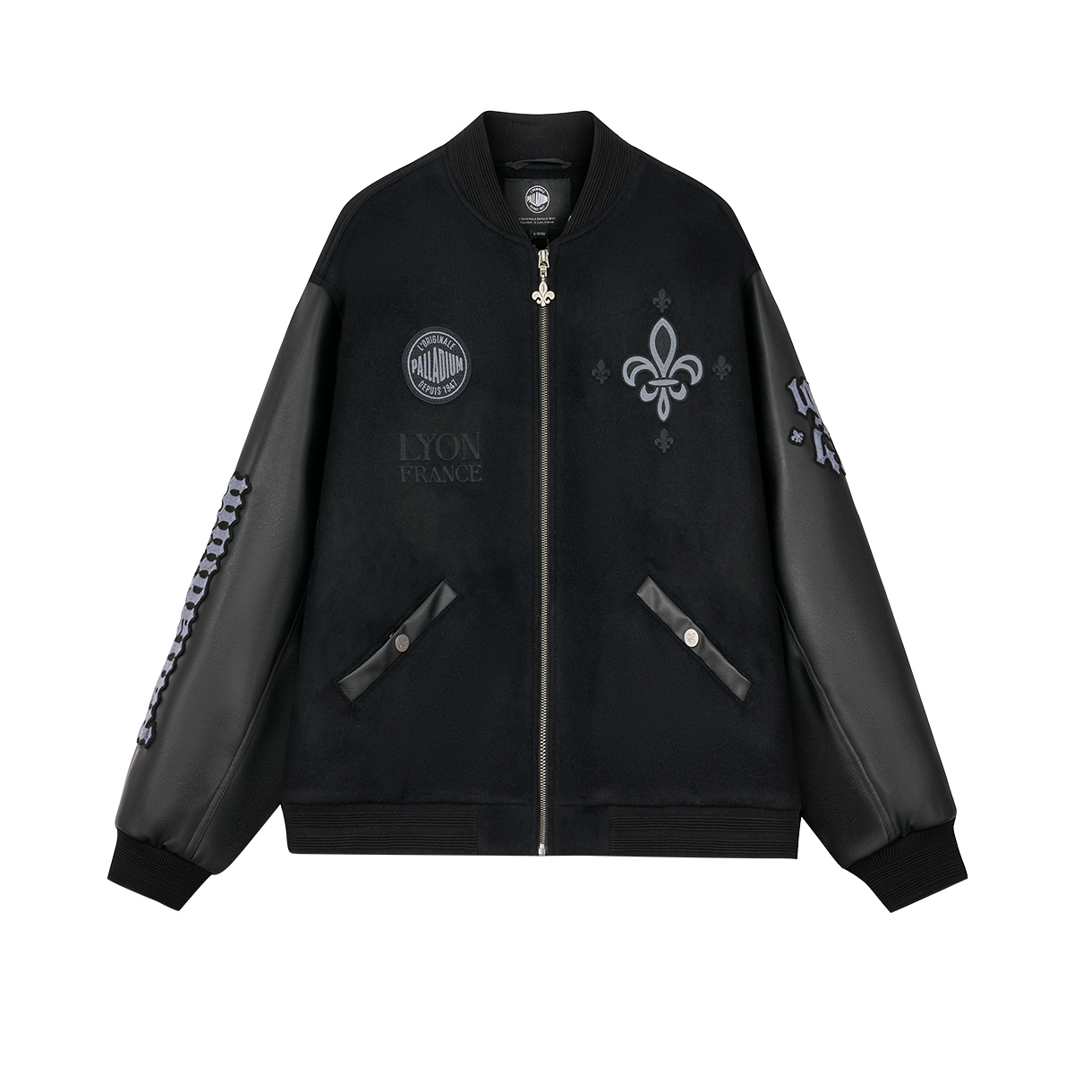 

Бейсбольная куртка унисекс «Ванильное мороженое» Palladium, lead черный