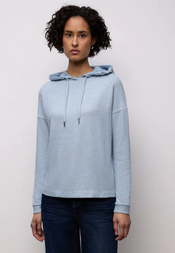 

Меланжевая толстовка Street One, Blau, Серый, Меланжевая толстовка Street One, Blau