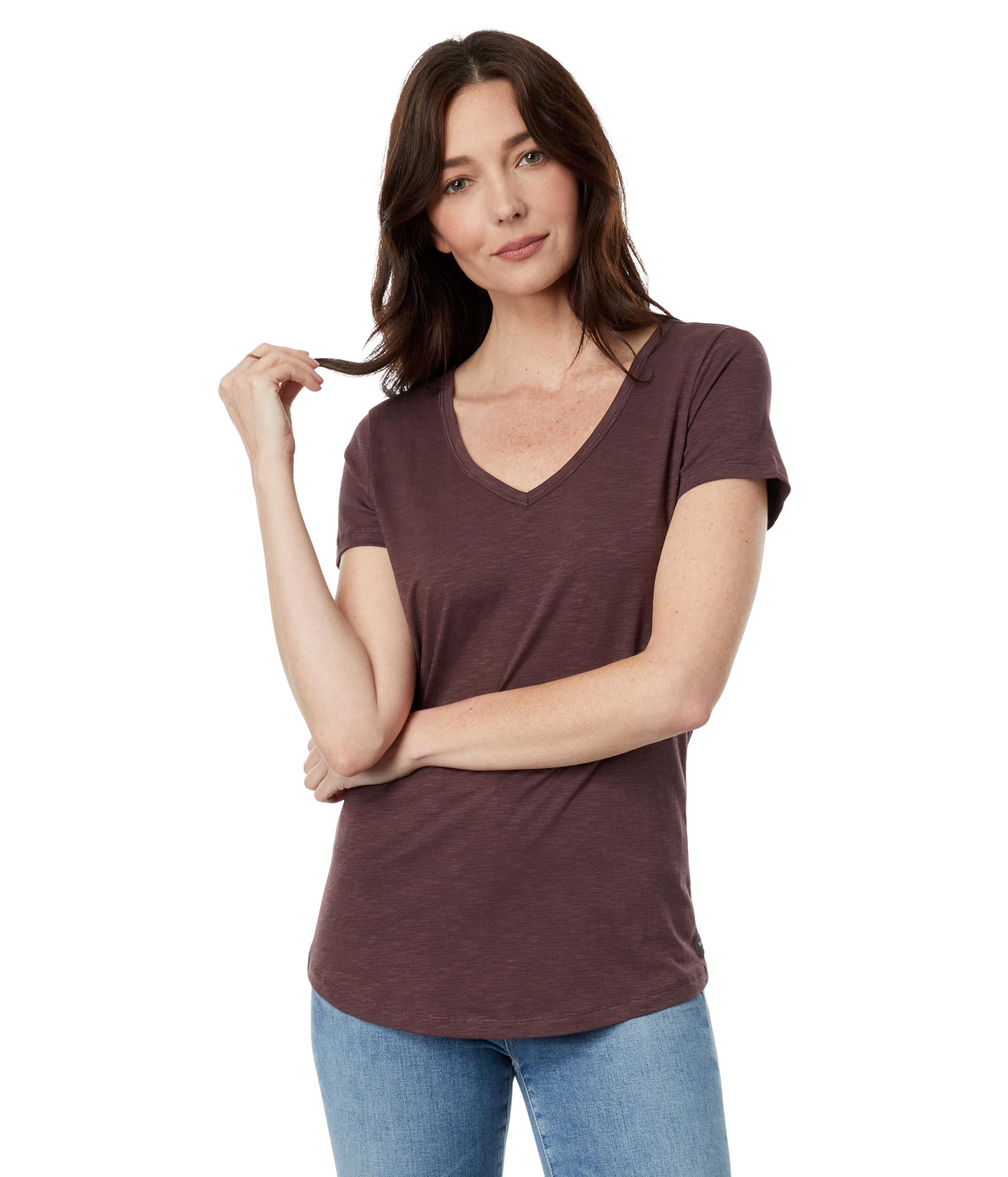 

Футболка Toad&Co Marley II Short, цвет Raisin