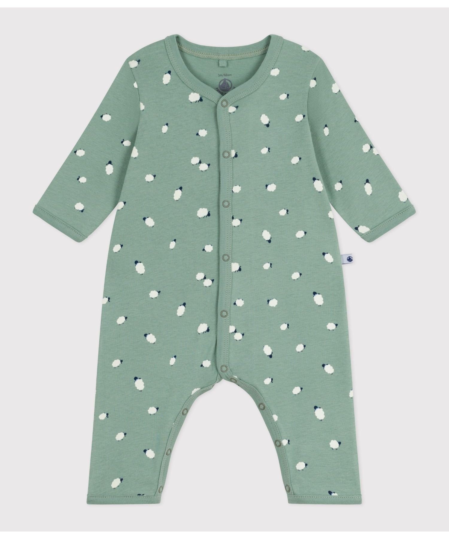 Комбинезон без штанин Petit Bateau, Light green/multicolor