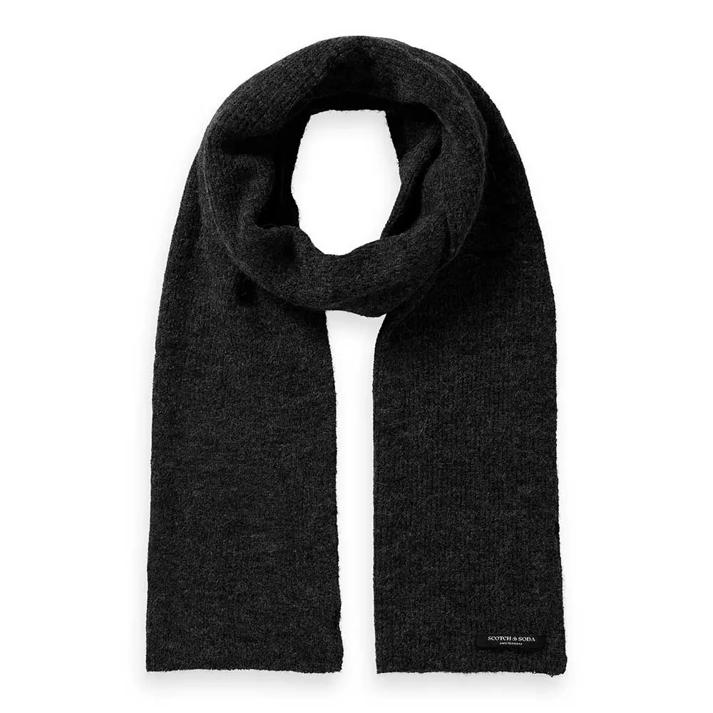 

Шарф Scotch & Soda Logo Knitted, черный