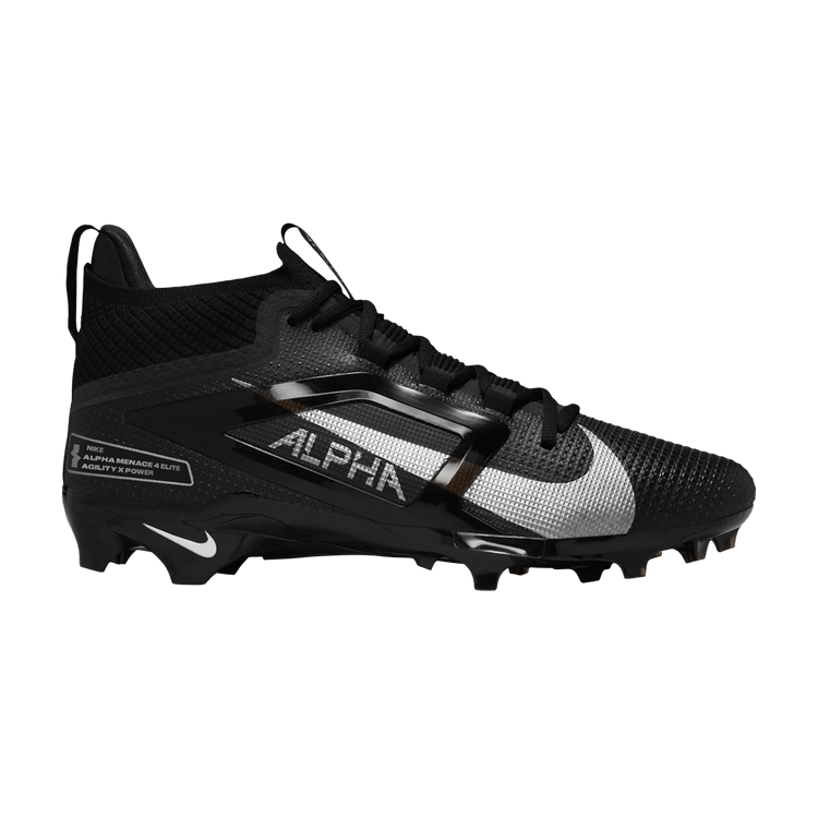 

Кроссовки Alpha Menace 4 Elite 'Black Metallic Silver', черный