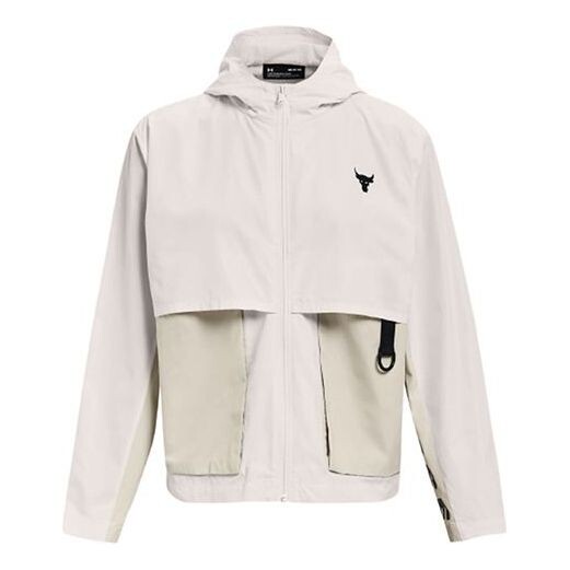 

Куртка project rock woven hooded jacket white Under Armour, белый
