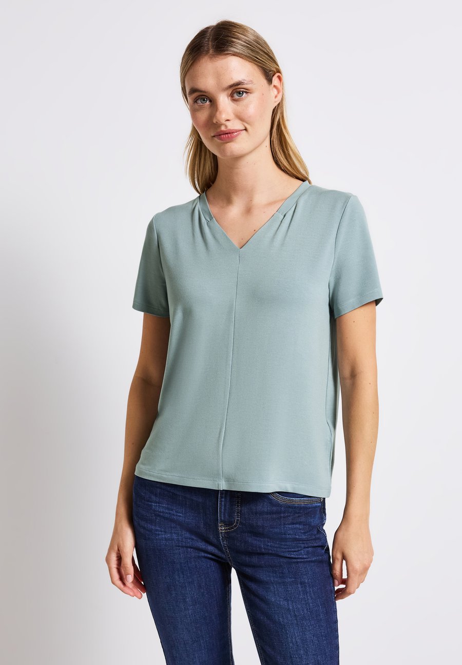

Футболка Street One V-NECK, Blau/Blue, Синий, Футболка Street One V-NECK, Blau/Blue
