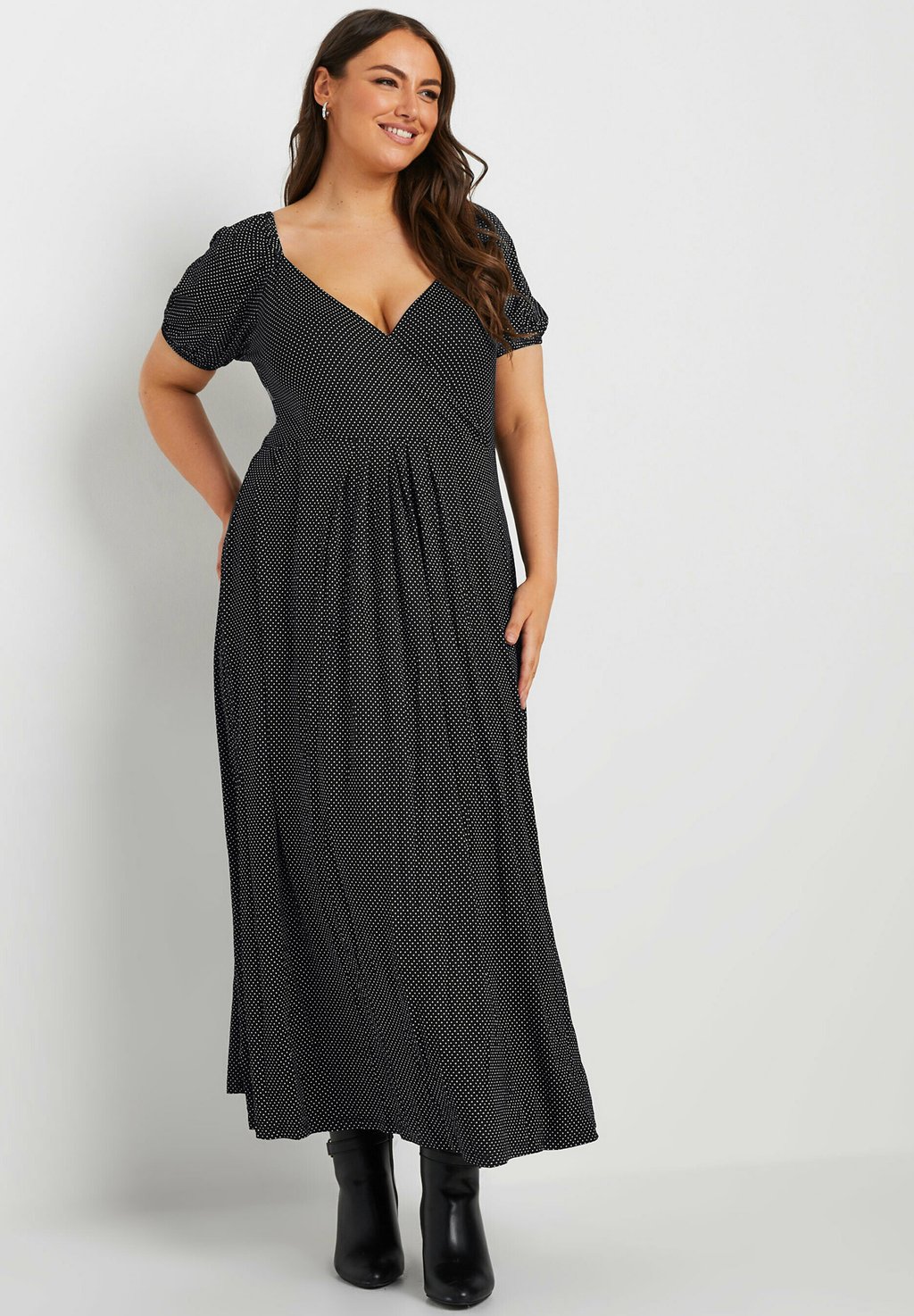 

Платье макси Yours Clothing, антрацит