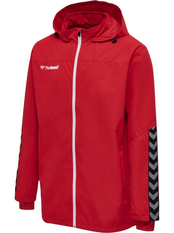 

Детская тренировочная куртка красного цвета Hummel