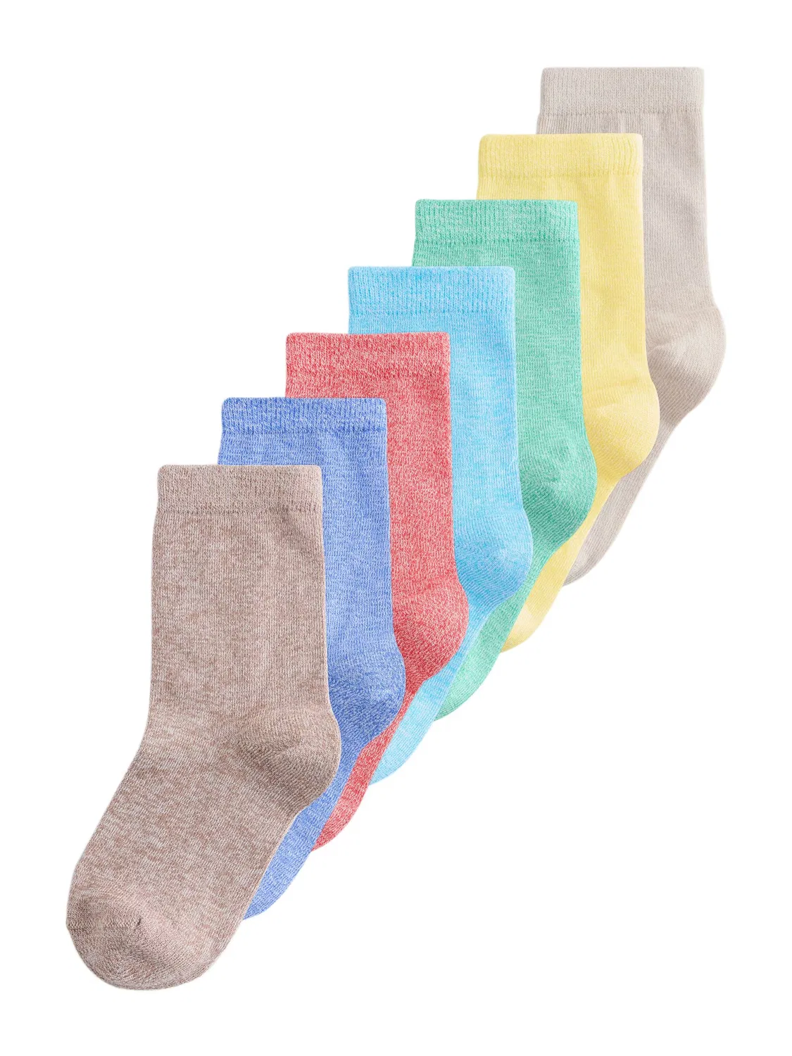 Носки Next, Kitt/Royal Blue/Light Blue/Mocha/Yellow/Mint/Mottled Red
