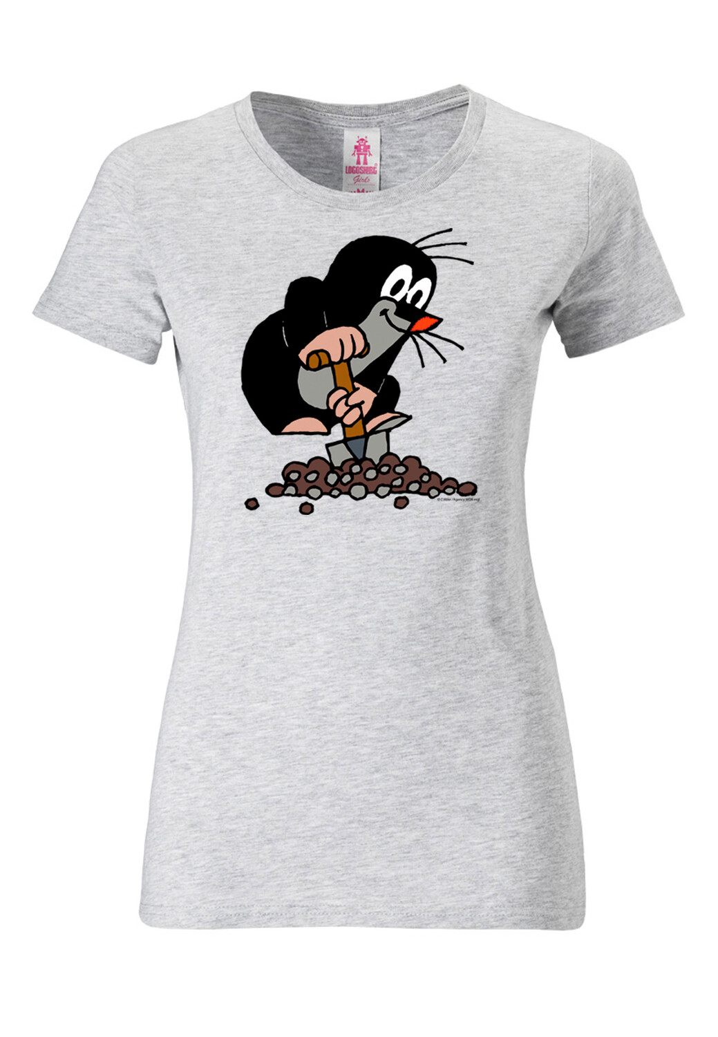 

Футболка Logoshirt Der kleine Maulwurf, цвет grau-meliert