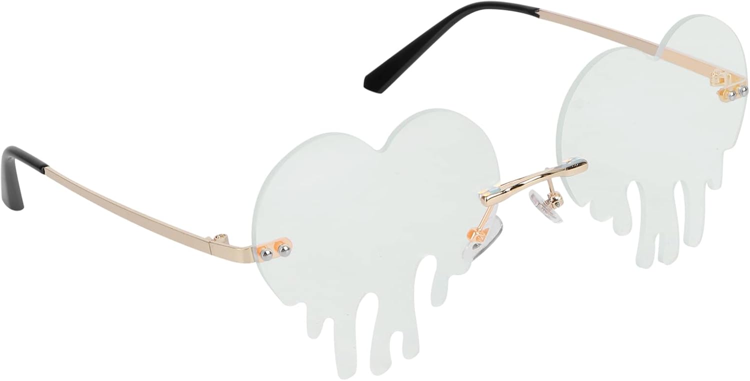 

VALICLUD 1 пара солнцезащитных очков в форме сердца для женщин. Стильный аксессуар для вечеринок и прогулок. Прекрасный дизайн. Удобны для косплея и других мероприятий, Green