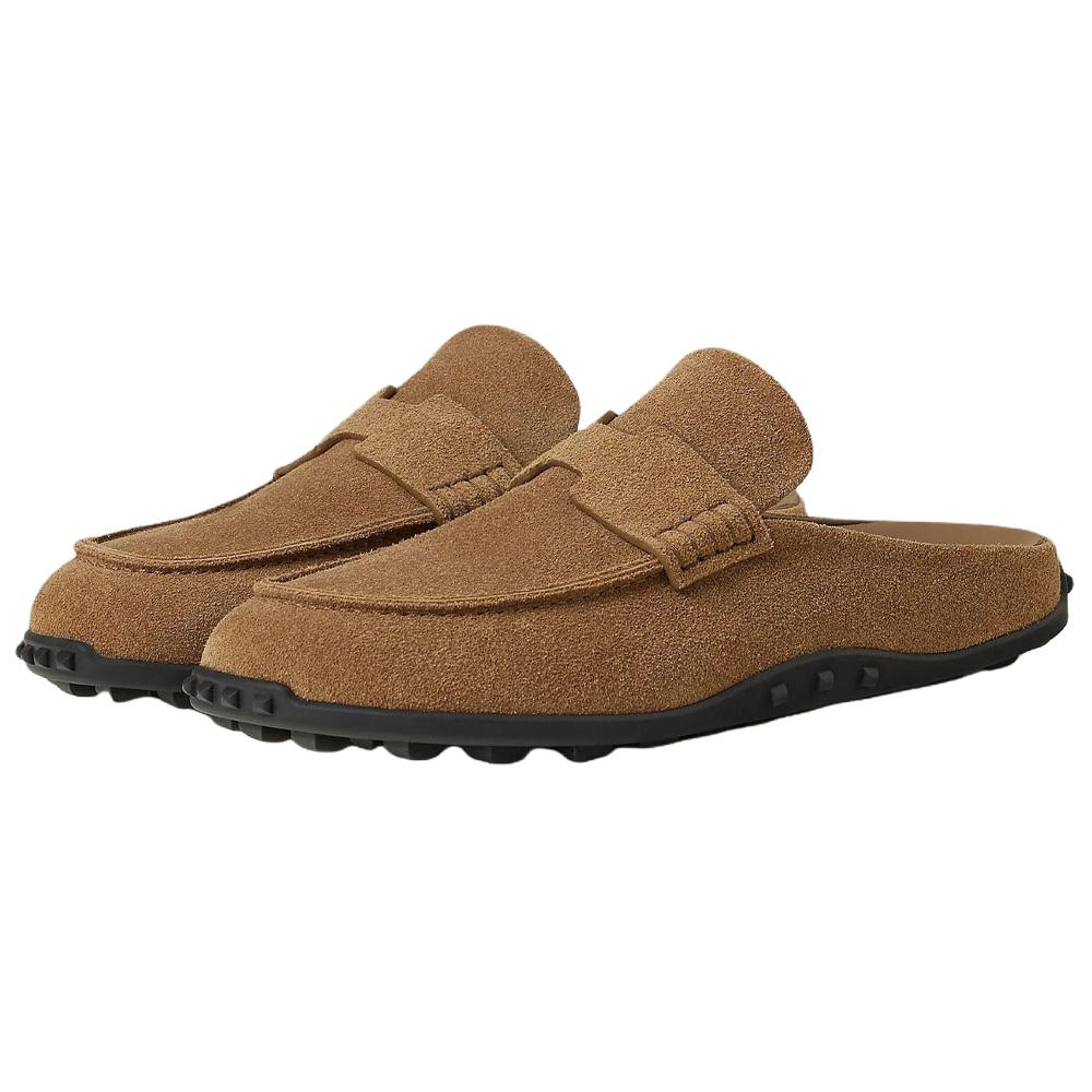 HERMES Закрытые тапочки 1cm Women's Smoky Brown — фото 4