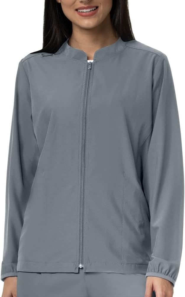 

Carhartt Scrubs C82106 Женская курка-бомбер Force Modern Fit на молнии, Pewter