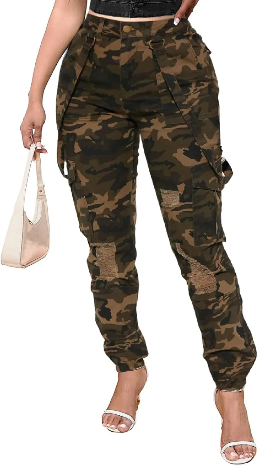 

SeNight женские джинсы с высокой талией, рваные и потертые