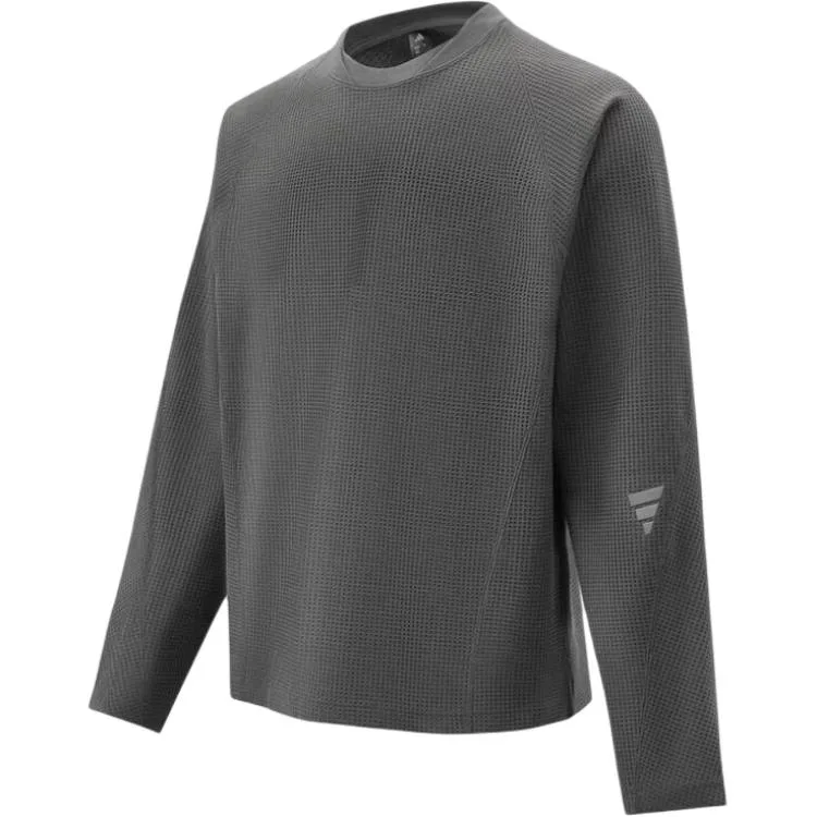 Adidas Футболка FOS мужская серая с круглым вырезом Moderate