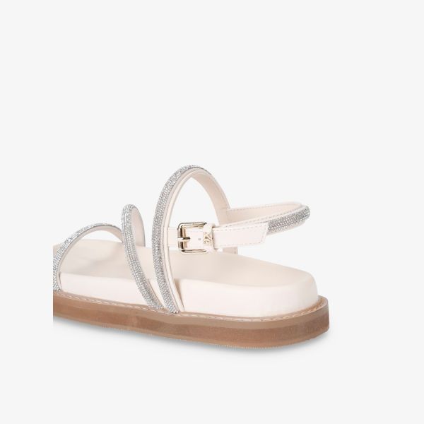 Сандалии Kg Kurt Geiger Savanna из искусственной кожи, серебряный — фото 4