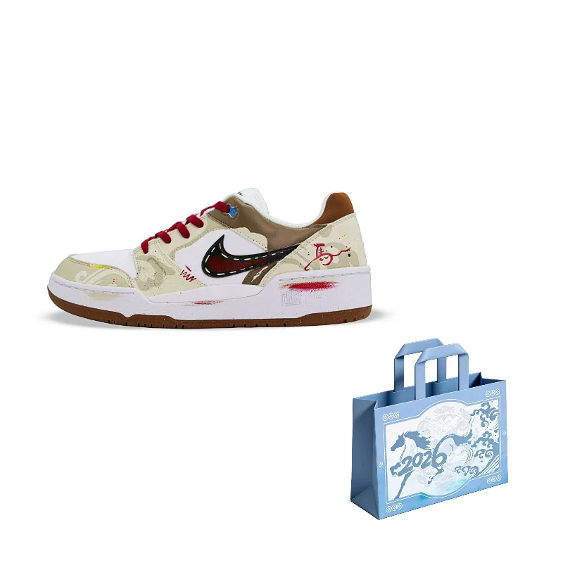 Кроссовки Full Force Low Nike Red Brown White