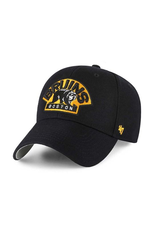 

Бейсболка Boston Bruins из смесовой шерсти 47 brand, черный