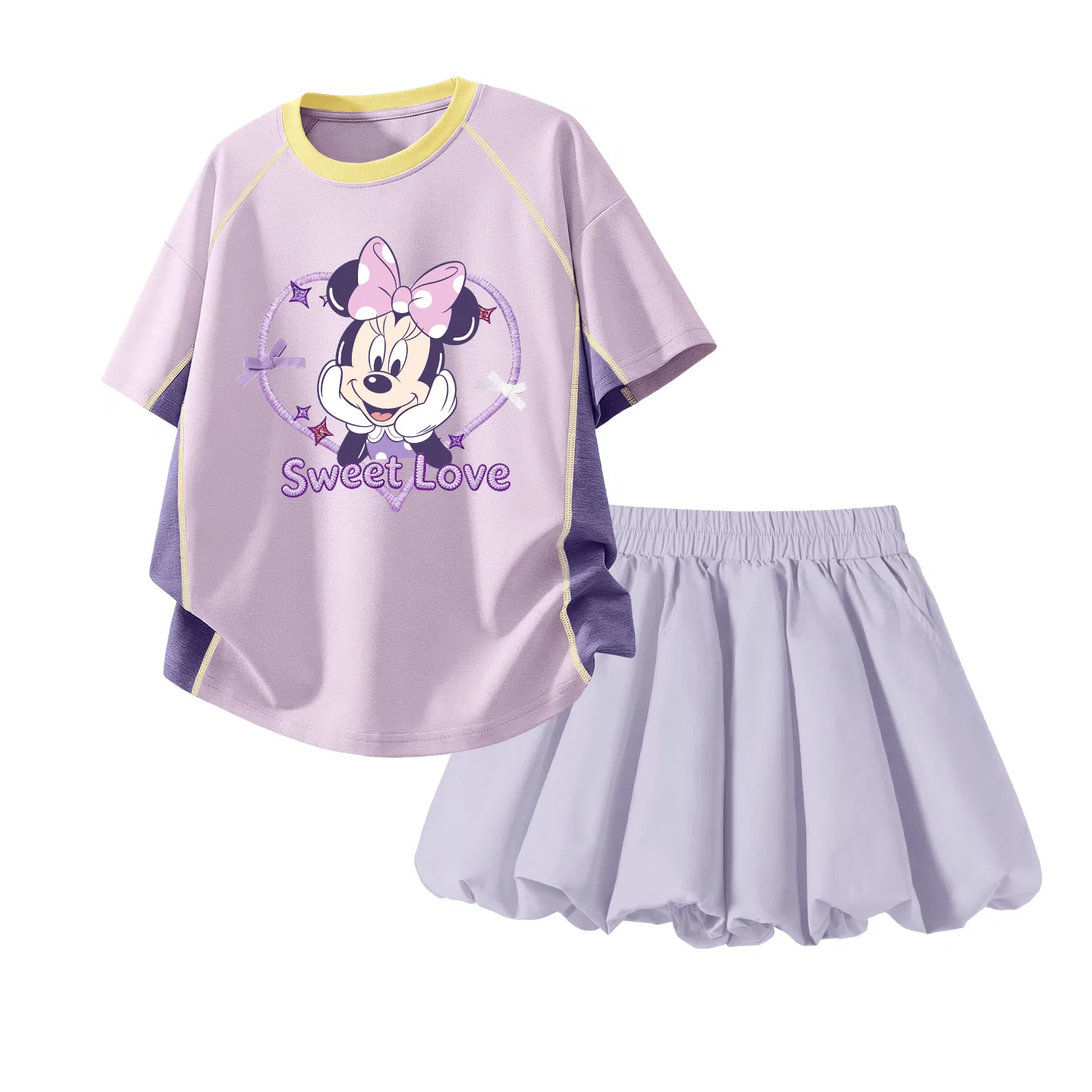 Спортивный костюм Disney Casual Sportswear 2 Piece Set для детей, зеленый с белым — фото 3