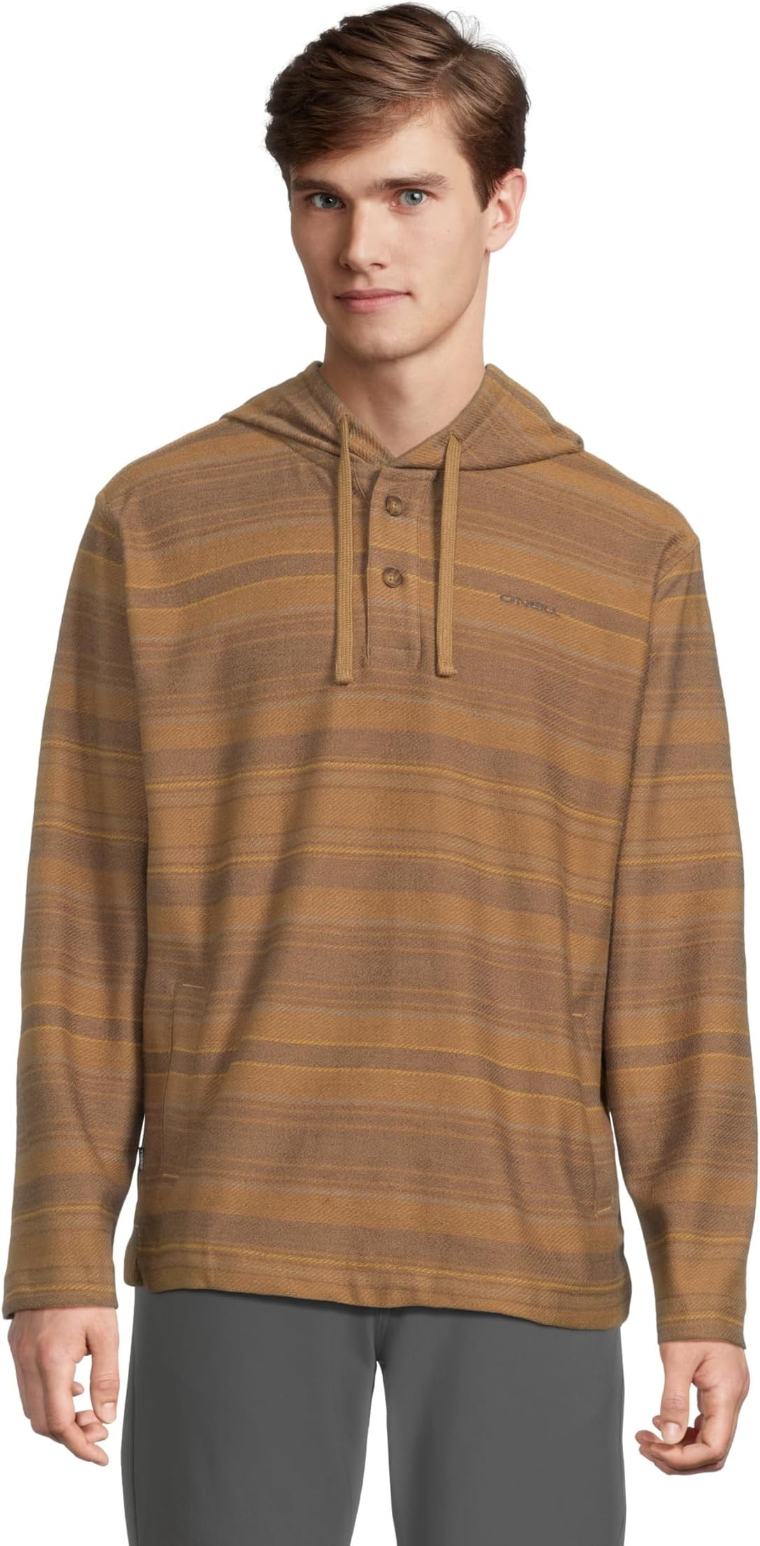 

Мужская толстовка-пуловер в полоску Bavaro O'Neill, Khaki