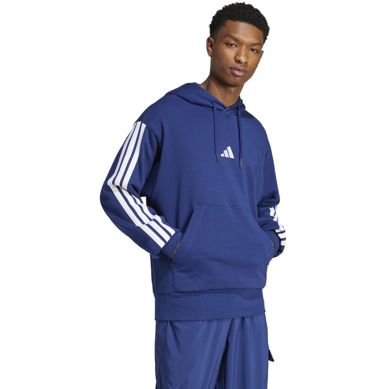 Толстовка Essentials с тремя полосками из французского трикотажа Adidas, мультиколор — фото 4