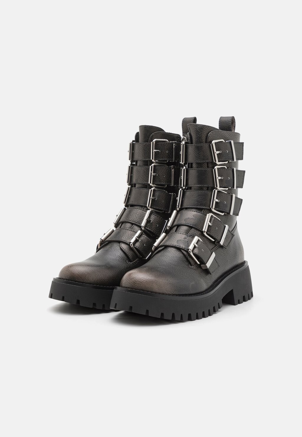 Женские ковбойские ботинки Steve Madden по щиколотку, темно-серый — фото 4