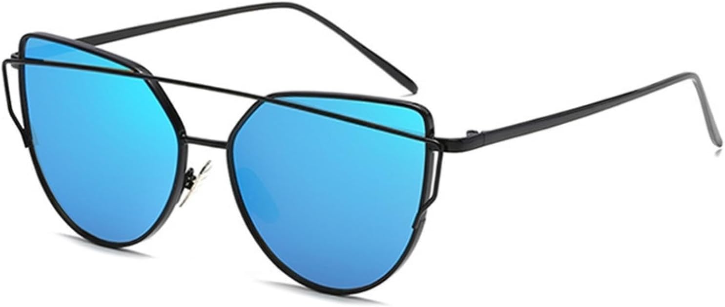 

Женские солнцезащитные очки «кошачий глаз» — зеркальные линзы цвета розового золота — модные ретро-очки — солнцезащитные очки с защитой от УФ-излучения UV400 DSVIGF, 21