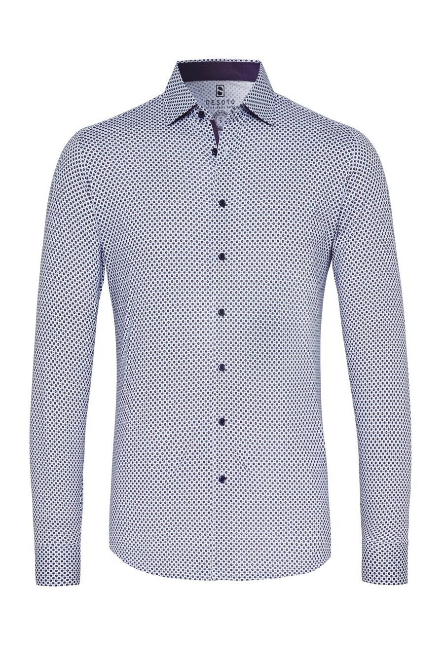 

Повседневная рубашка DESOTO Slim fit Button Up Shirt, темно-синий